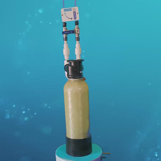 MiniMax Model O water softener tank 360 degree product view